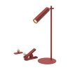 Lampka biurkowa V-TAC 4w1 37cm kinkiet klips latarka 3W LED czerwona VT-7413 4000K 300lm